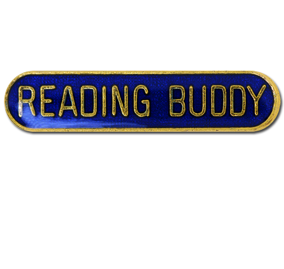 Reading Buddy Rounded Edge Bar Badge