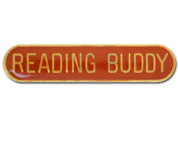 Reading Buddy Rounded Edge Bar Badge