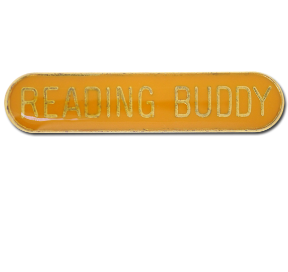 Reading Buddy Rounded Edge Bar Badge