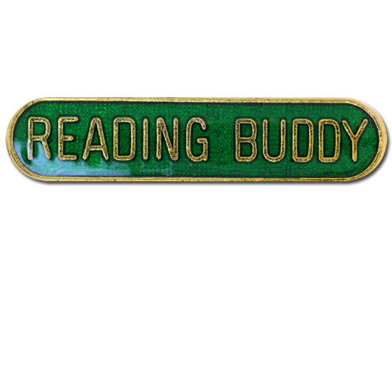 Reading Buddy Rounded Edge Bar Badge