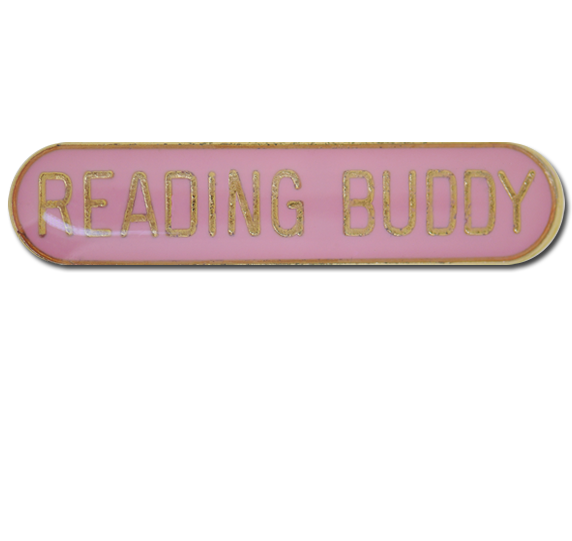 Reading Buddy Rounded Edge Bar Badge