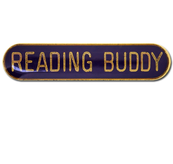 Reading Buddy Rounded Edge Bar Badge