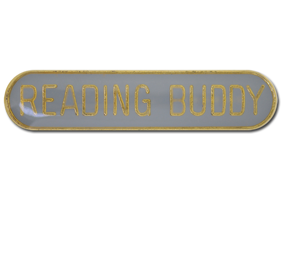 Reading Buddy Rounded Edge Bar Badge