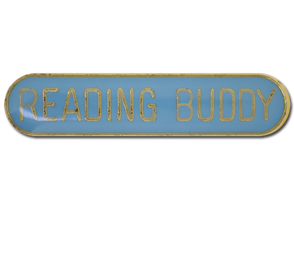 Reading Buddy Rounded Edge Bar Badge