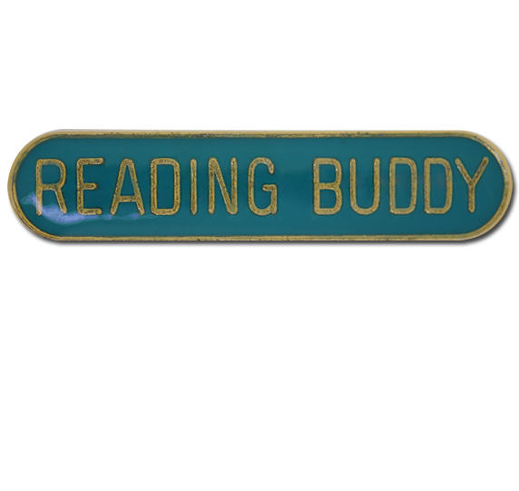 Reading Buddy Rounded Edge Bar Badge