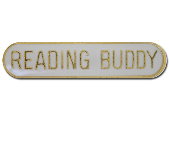 Reading Buddy Rounded Edge Bar Badge