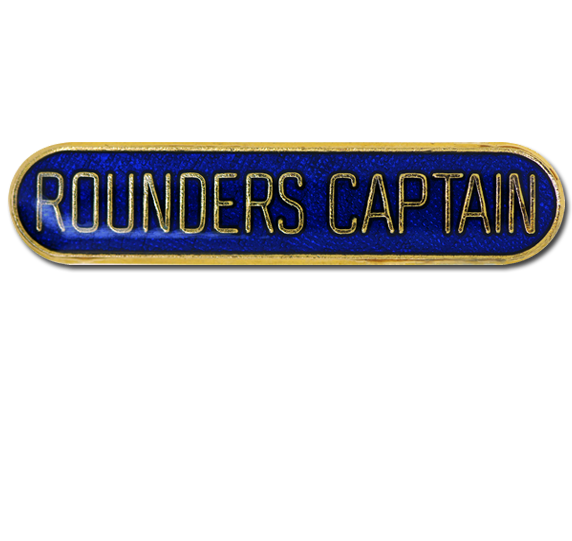 Rounders Captain Rounded Edge Bar Badge