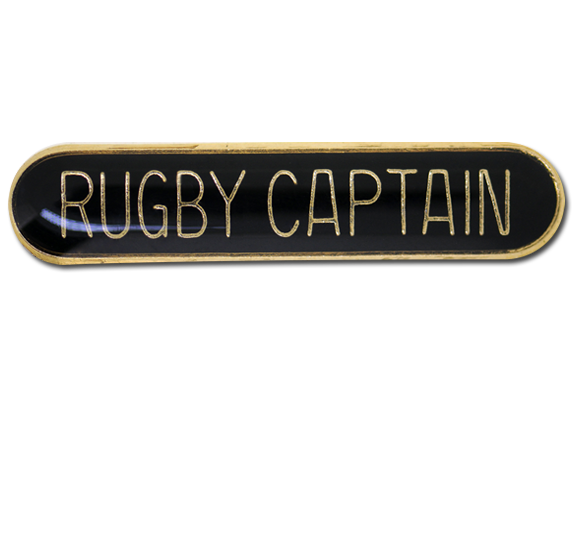 Rugby Captain Rounded Edge Bar Badge