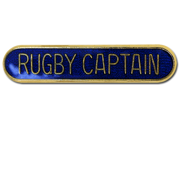 Rugby Captain Rounded Edge Bar Badge