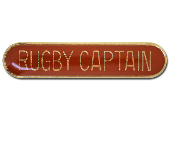 Rugby Captain Rounded Edge Bar Badge