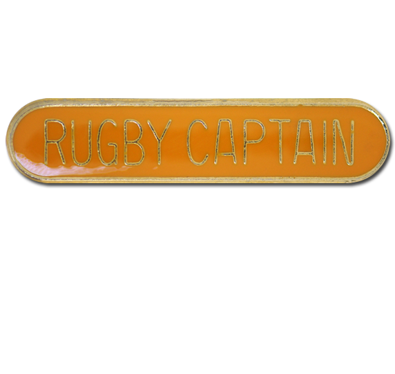 Rugby Captain Rounded Edge Bar Badge