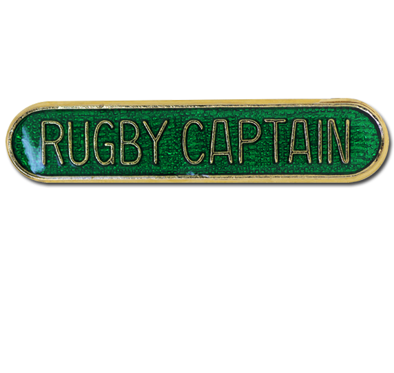 Rugby Captain Rounded Edge Bar Badge