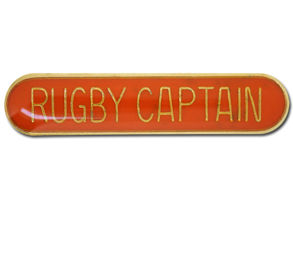 Rugby Captain Rounded Edge Bar Badge