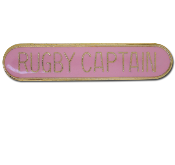 Rugby Captain Rounded Edge Bar Badge