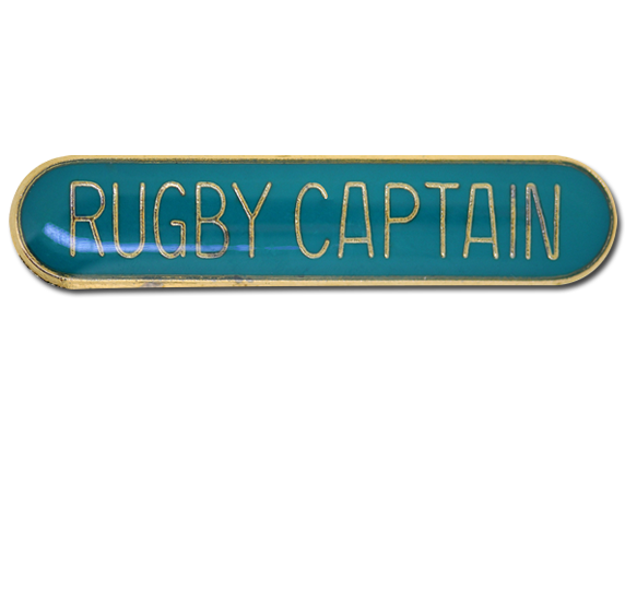 Rugby Captain Rounded Edge Bar Badge