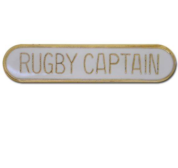 Rugby Captain Rounded Edge Bar Badge
