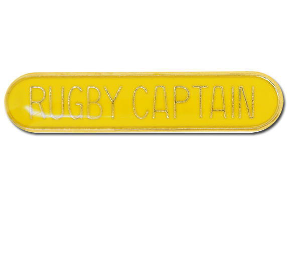 Rugby Captain Rounded Edge Bar Badge