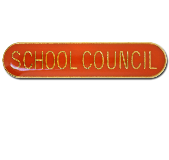 School Council Rounded Edge Bar Badge