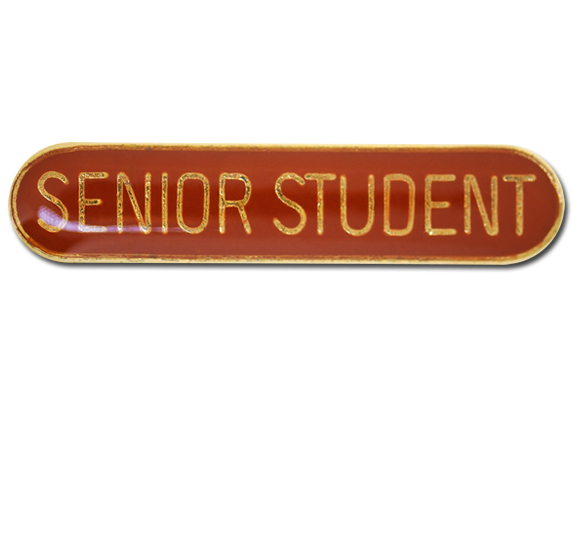 Senior Student Rounded Edge Bar Badge