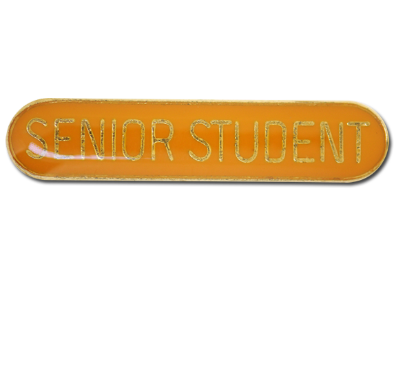 Senior Student Rounded Edge Bar Badge