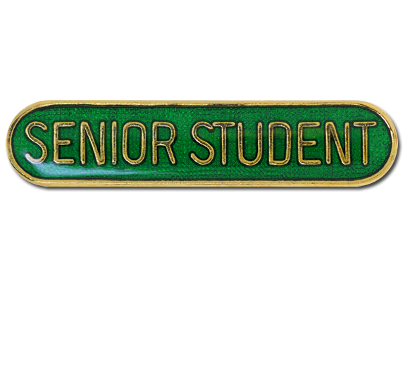 Senior Student Rounded Edge Bar Badge