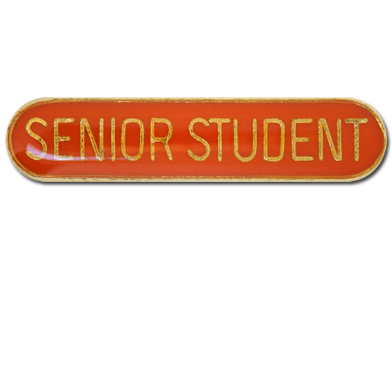 Senior Student Rounded Edge Bar Badge