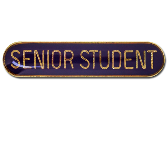 Senior Student Rounded Edge Bar Badge