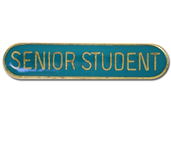 Senior Student Rounded Edge Bar Badge