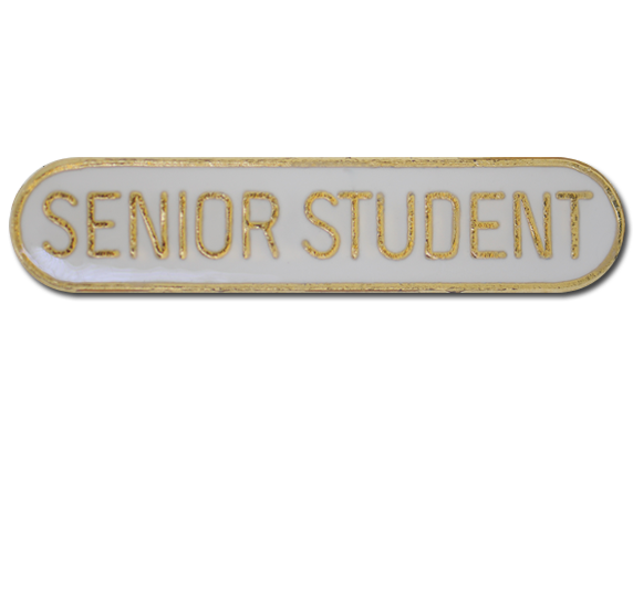 Senior Student Rounded Edge Bar Badge
