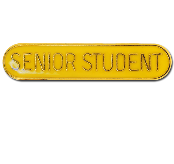 Senior Student Rounded Edge Bar Badge