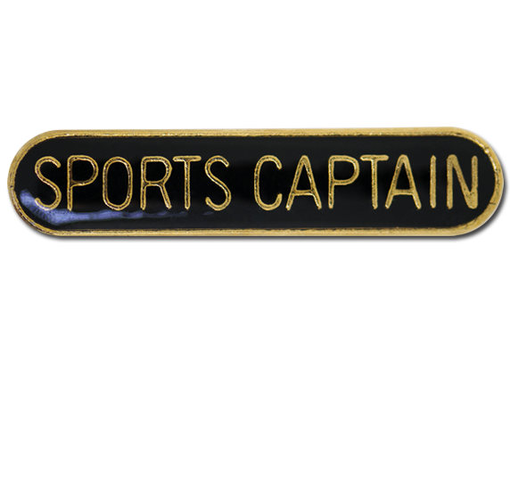 Sports Captain Rounded Edge Bar Badge