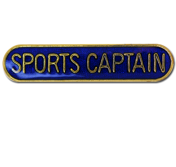 Sports Captain Rounded Edge Bar Badge