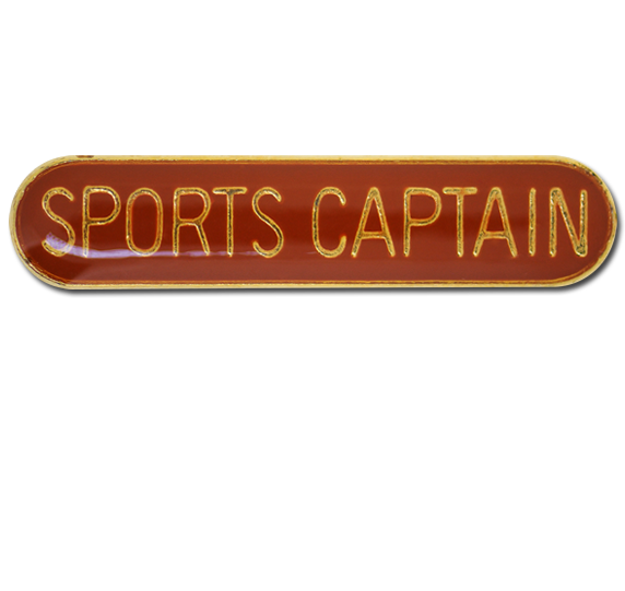 Sports Captain Rounded Edge Bar Badge