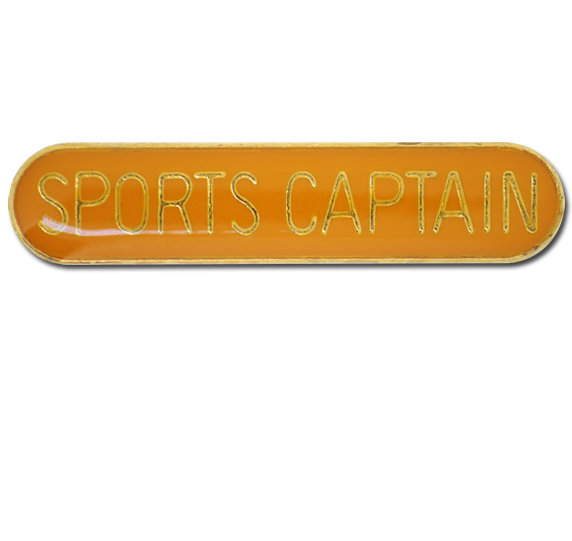 Sports Captain Rounded Edge Bar Badge