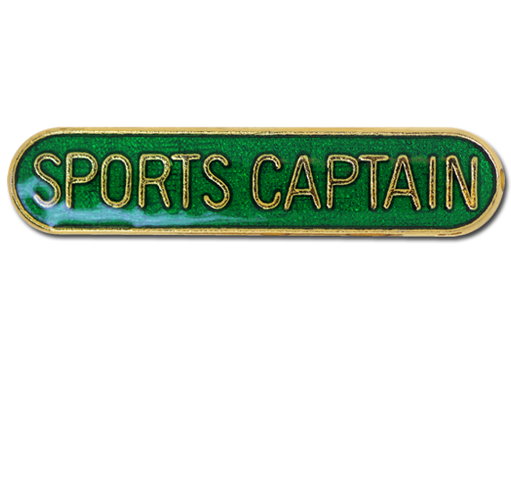 Sports Captain Rounded Edge Bar Badge