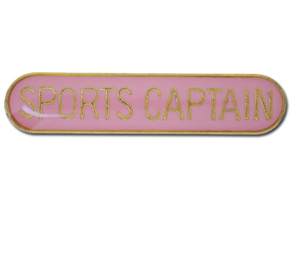 Sports Captain Rounded Edge Bar Badge