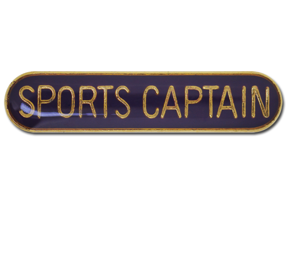 Sports Captain Rounded Edge Bar Badge