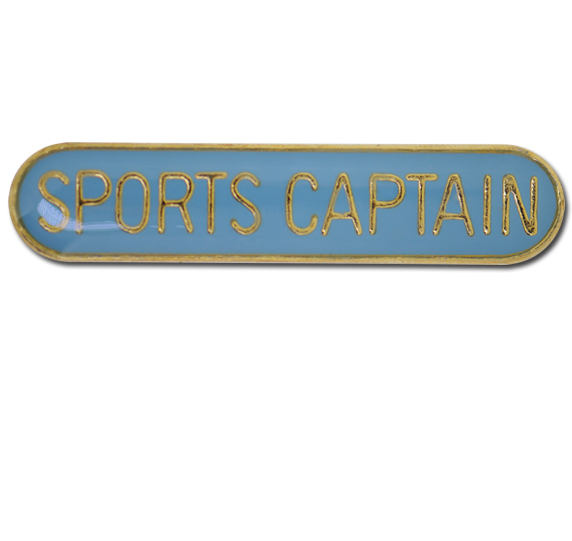 Sports Captain Rounded Edge Bar Badge