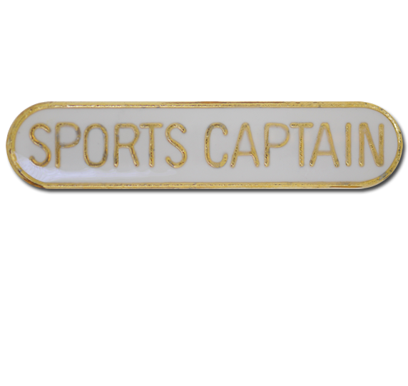 Sports Captain Rounded Edge Bar Badge