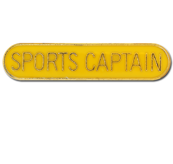 Sports Captain Rounded Edge Bar Badge