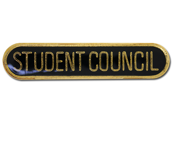 Student Council Rounded Edge Bar Badge