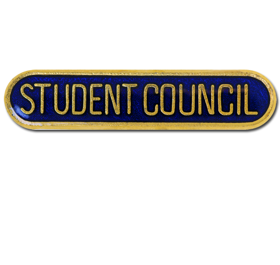 Student Council Rounded Edge Bar Badge