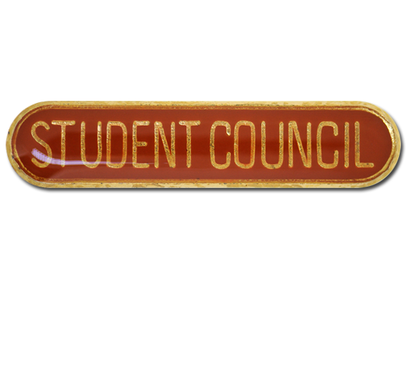 Student Council Rounded Edge Bar Badge