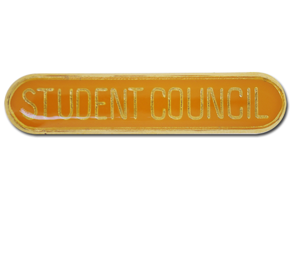 Student Council Rounded Edge Bar Badge