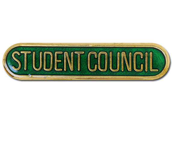 Student Council Rounded Edge Bar Badge