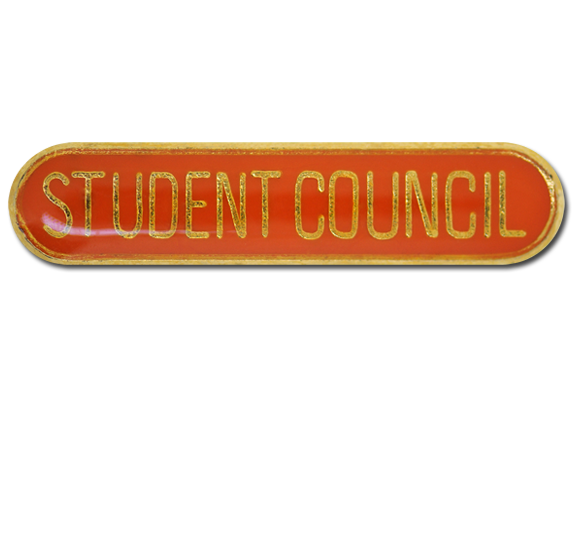 Student Council Rounded Edge Bar Badge