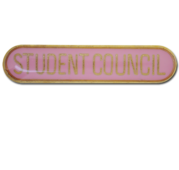 Student Council Rounded Edge Bar Badge