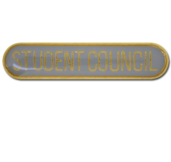 Student Council Rounded Edge Bar Badge