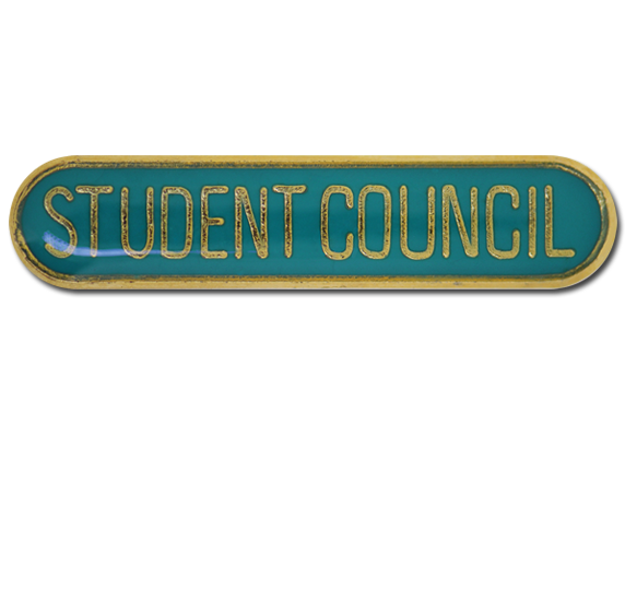 Student Council Rounded Edge Bar Badge