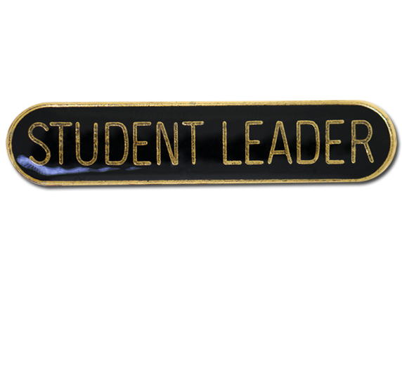 Student Leader Rounded Edge Bar Badge